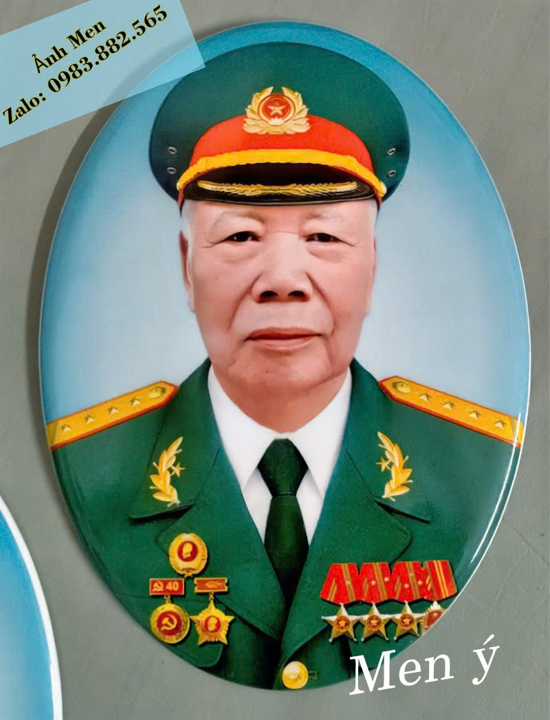 Ảnh men sứ nhìn chính diện